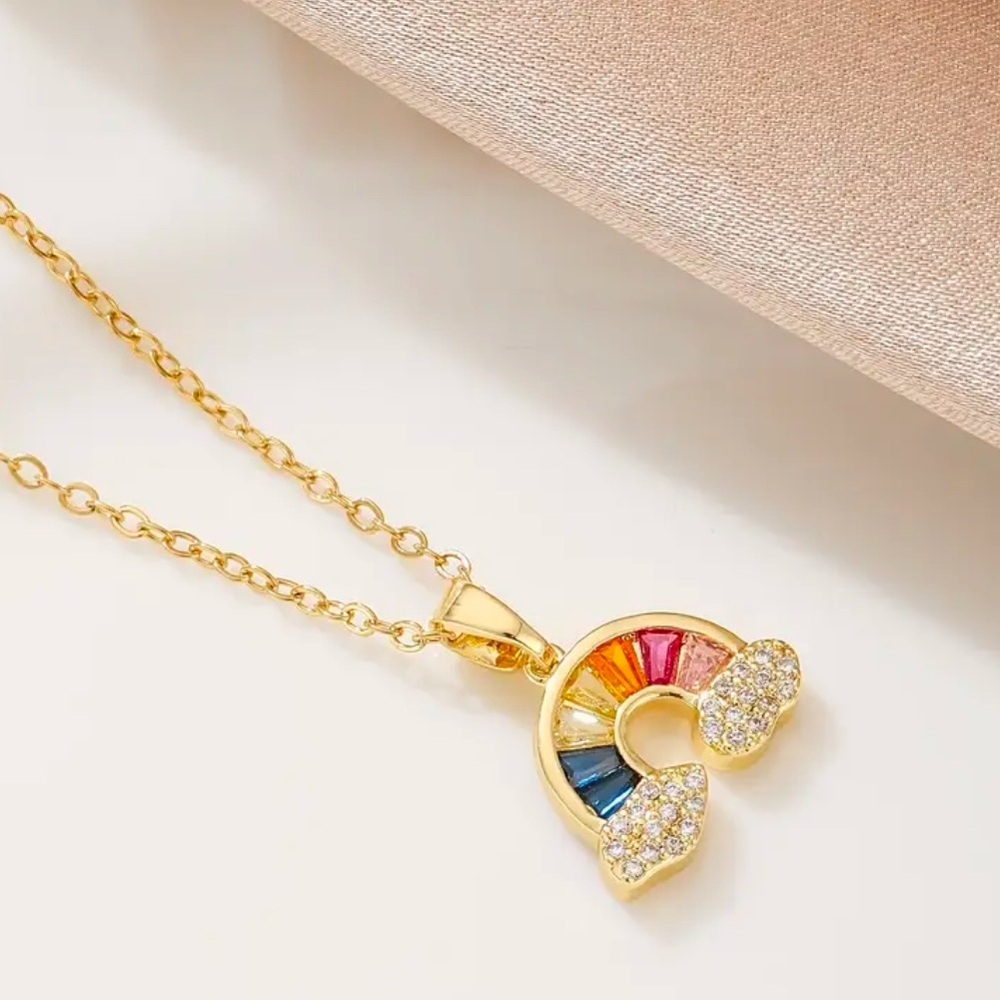 Rainbow 🌈 Gold Necklace